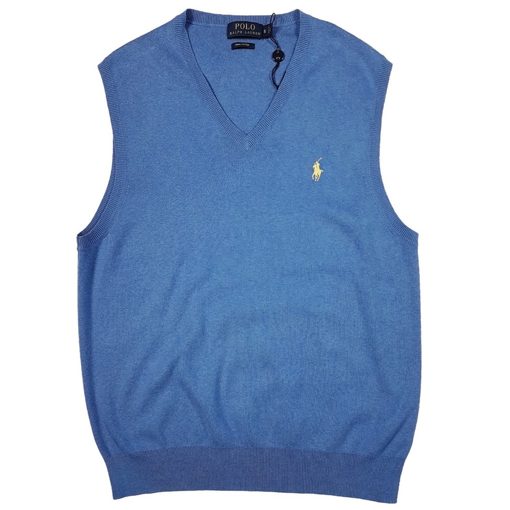 POLO Pima Cotton sweater vest NEW size large